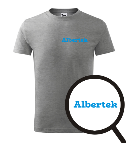 Šedé dětské tričko Albertík