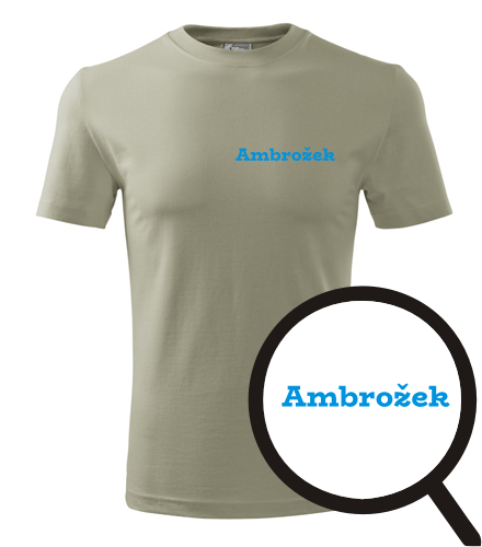 Khaki tričko Ambrožek