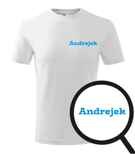 Bílé dětské tričko Andrejek