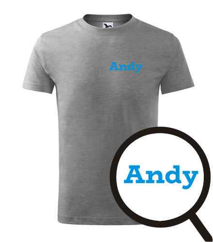 Šedé dětské tričko Andy