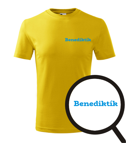 trička s potiskem Dětské tričko Benediktík - novinka
