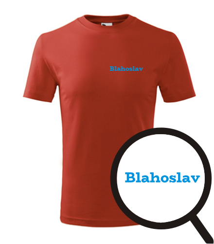 Červené dětské tričko Blahoslav