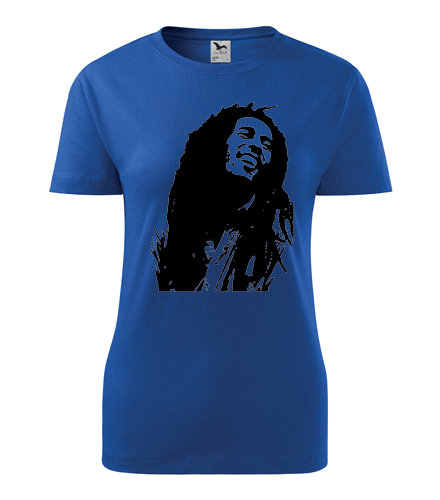 Modré dámské tričko Bob Marley