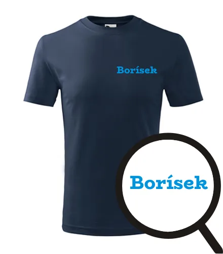 Tmavě modré dětské tričko Borísek