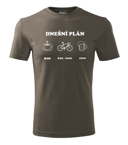 trička s potiskem Tričko cyklo plán - novinka