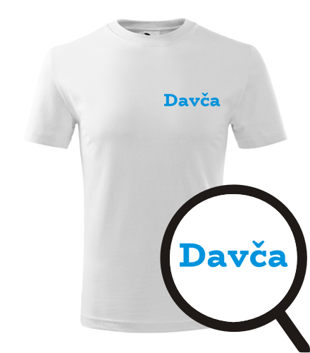 Bílé dětské tričko Davča