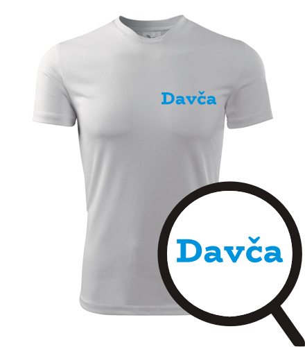 Bílé tričko Davča