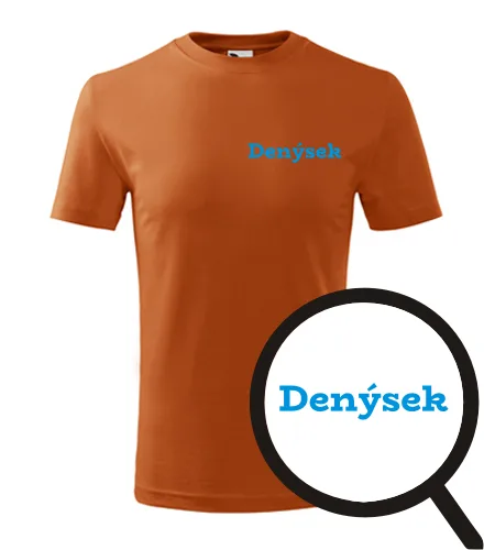 Oranžové dětské tričko Denýsek
