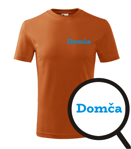 Oranžové dětské tričko Domča