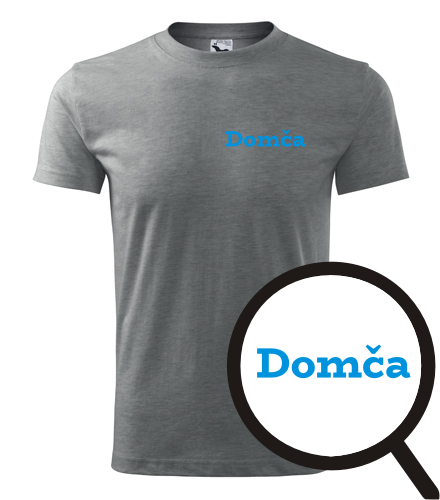 Šedé tričko Domča