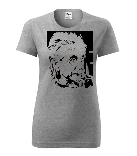 Šedé dámské tričko Einstein