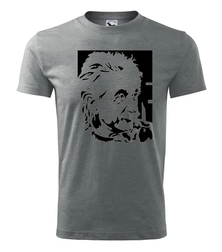 Šedé tričko Einstein