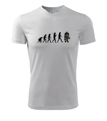 Bílé tričko Evoluce Android