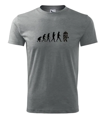 Šedé tričko Evoluce Android