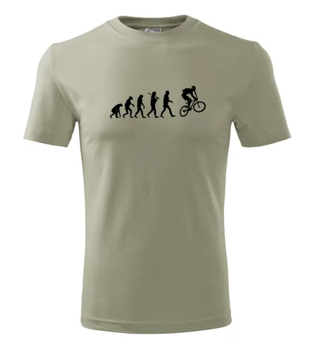 Khaki tričko Evoluce cyklista