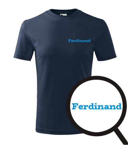 Tmavě modré dětské tričko Ferdinand