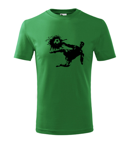 Zelené dětské tričko  s fotbalistou 1