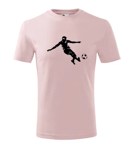 Růžové dětské tričko s fotbalistou 2