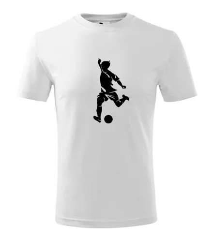 Bílé dětské tričko s fotbalistou 4