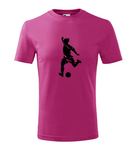 Purpurové dětské tričko s fotbalistou 4