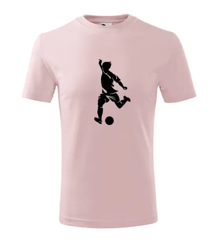 Růžové dětské tričko s fotbalistou 4