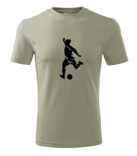 Khaki tričko s fotbalistou 4