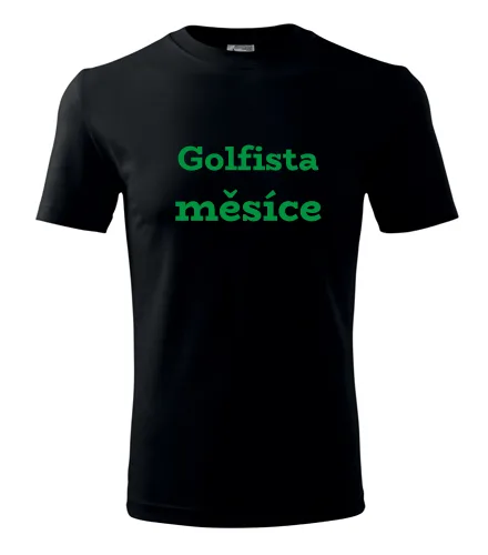 Černé tričko Golfista měsíce