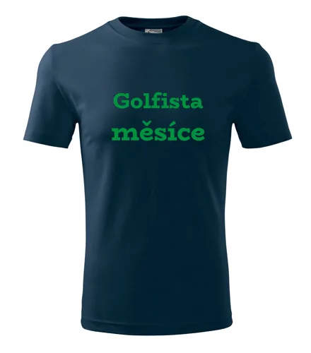 Tmavě modré tričko Golfista měsíce