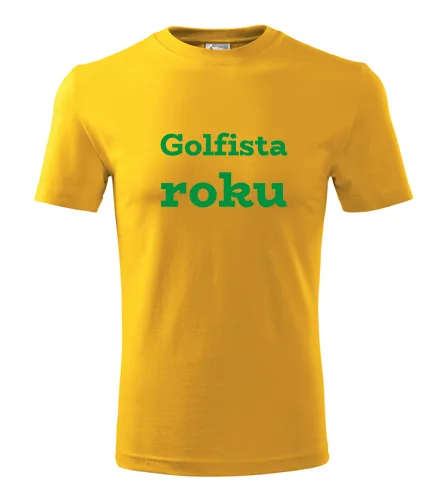 Žluté tričko Golfista roku