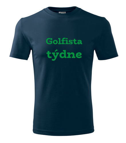 Tmavě modré tričko Golfista týdne