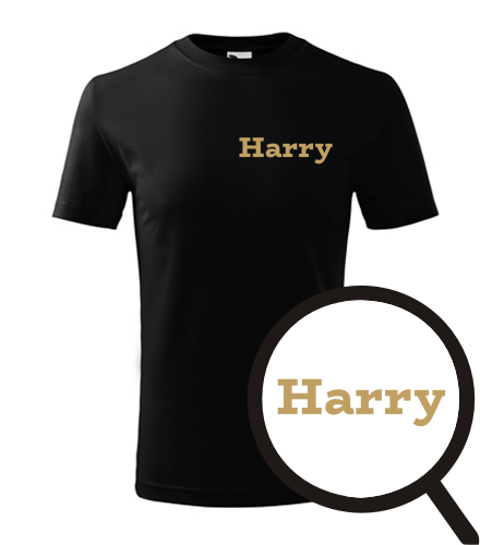 Černé dětské tričko Harry