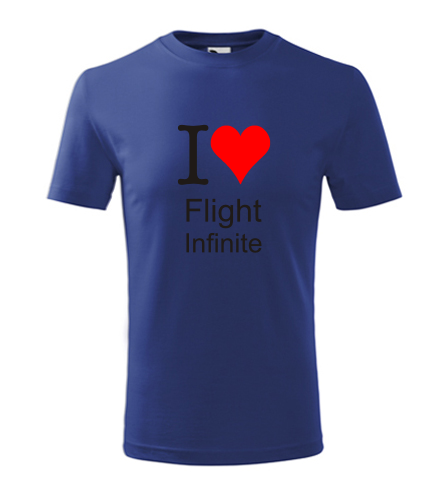 Modré dětské tričko I love Flight Infinite