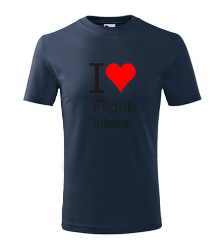 Tmavě modré dětské tričko I love Flight Infinite