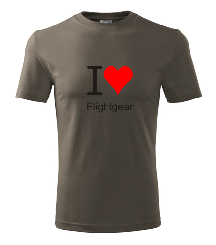 Army tričko I love Flightgear