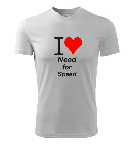 Tričko I love Need for Speed - Trička I love závodní hry - pánská