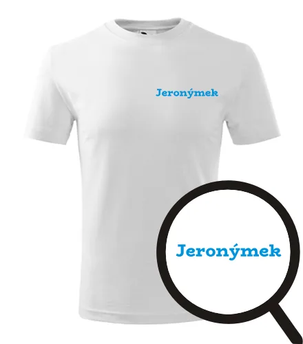 Bílé dětské tričko Jeronýmek