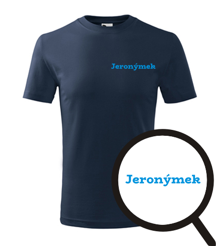 Tmavě modré dětské tričko Jeronýmek