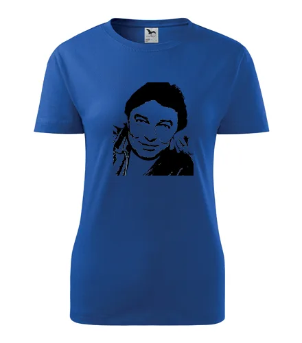 Modré dámské tričko Karel Gott