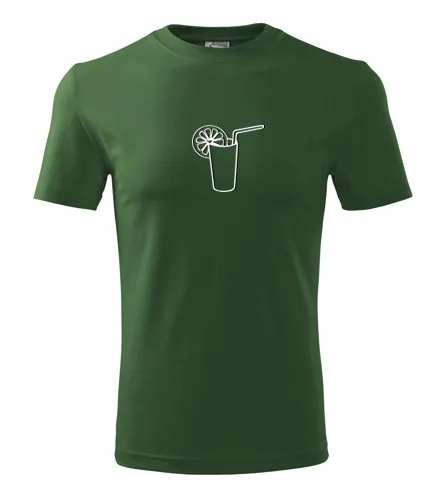 Lahvově zelené tričko drink