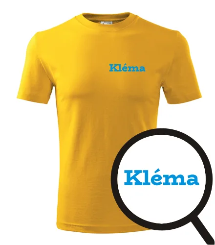 trička s potiskem Tričko Kléma - novinka