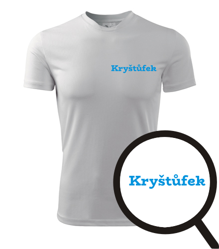 Bílé tričko Kryštůfek