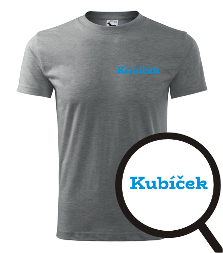 Šedé tričko Kubíček