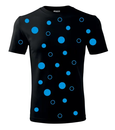 Tričko s modrými kuličkami