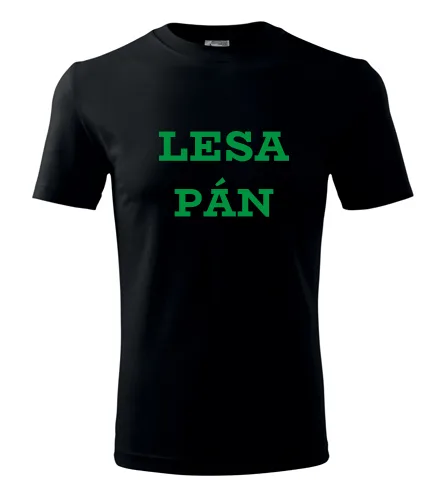 Černé tričko Lesa pán