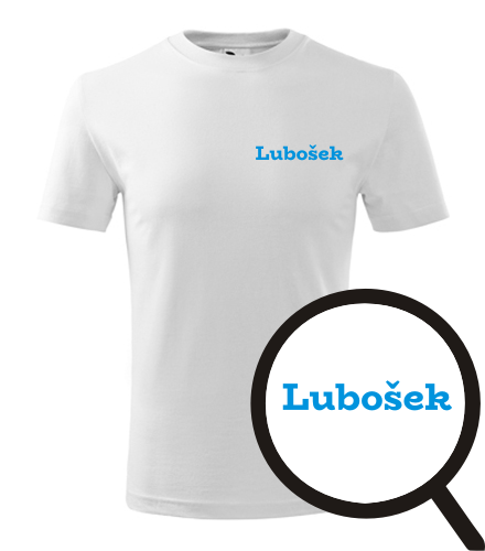 Bílé dětské tričko Lubošek