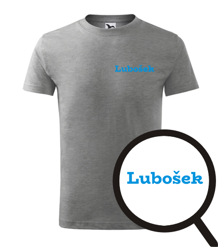 Šedé dětské tričko Lubošek