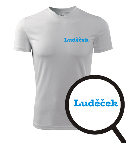 Bílé tričko Luděček