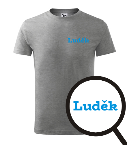 Šedé dětské tričko Luděk