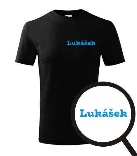 Černé dětské tričko Lukášek