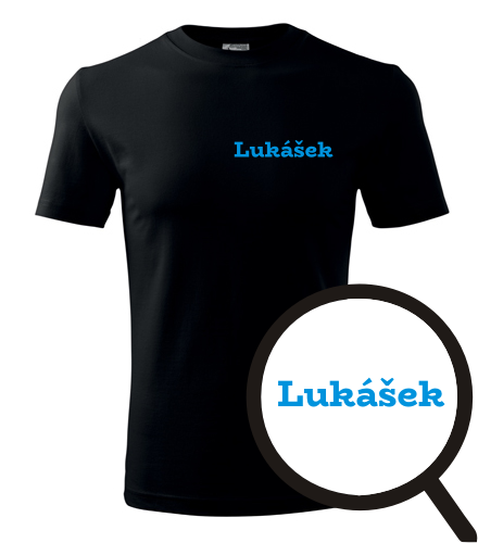 Černé tričko Lukášek